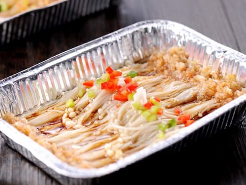 留坝锡纸烤金针菇